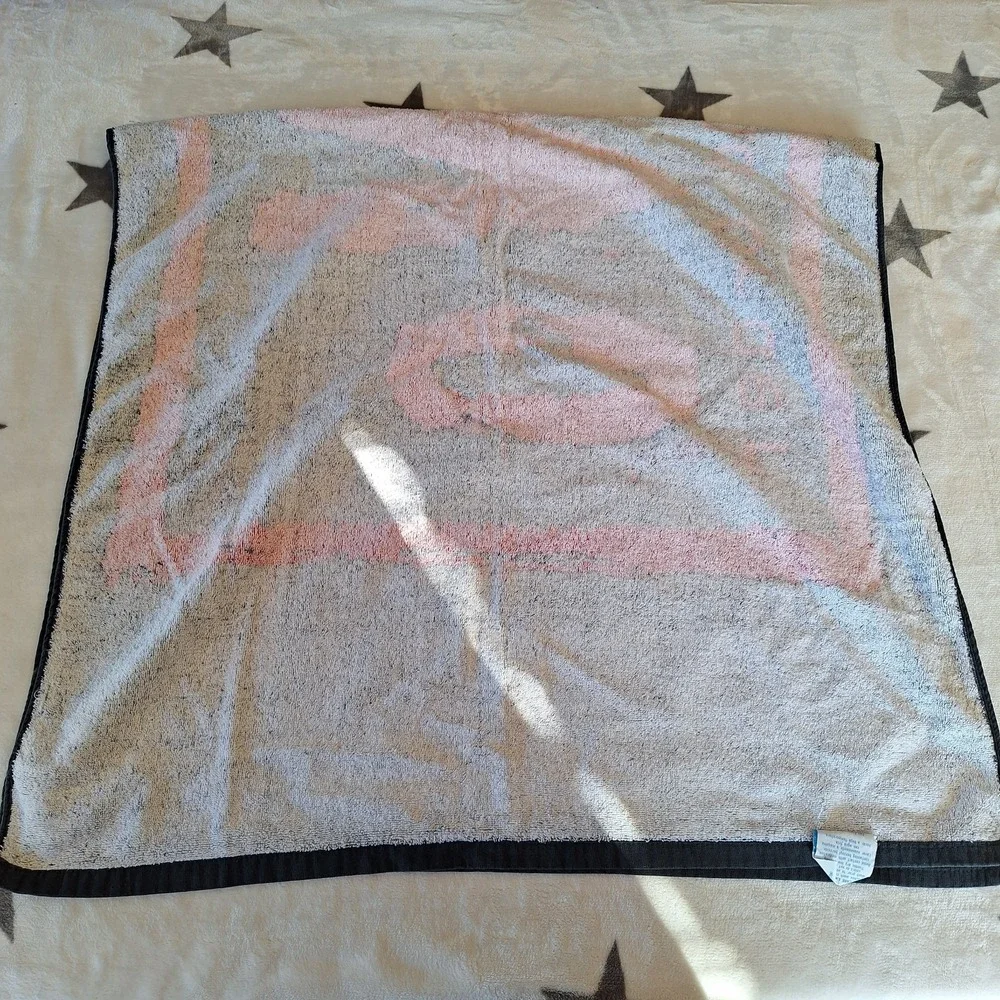 Vintage 90's NWO Wrestling Beach Towel Jay Franco‎ New World Order Black Red